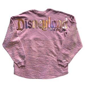 Disneyland 50th Anniversary Earidescent Sequins Spirit Jersey Women’s XL